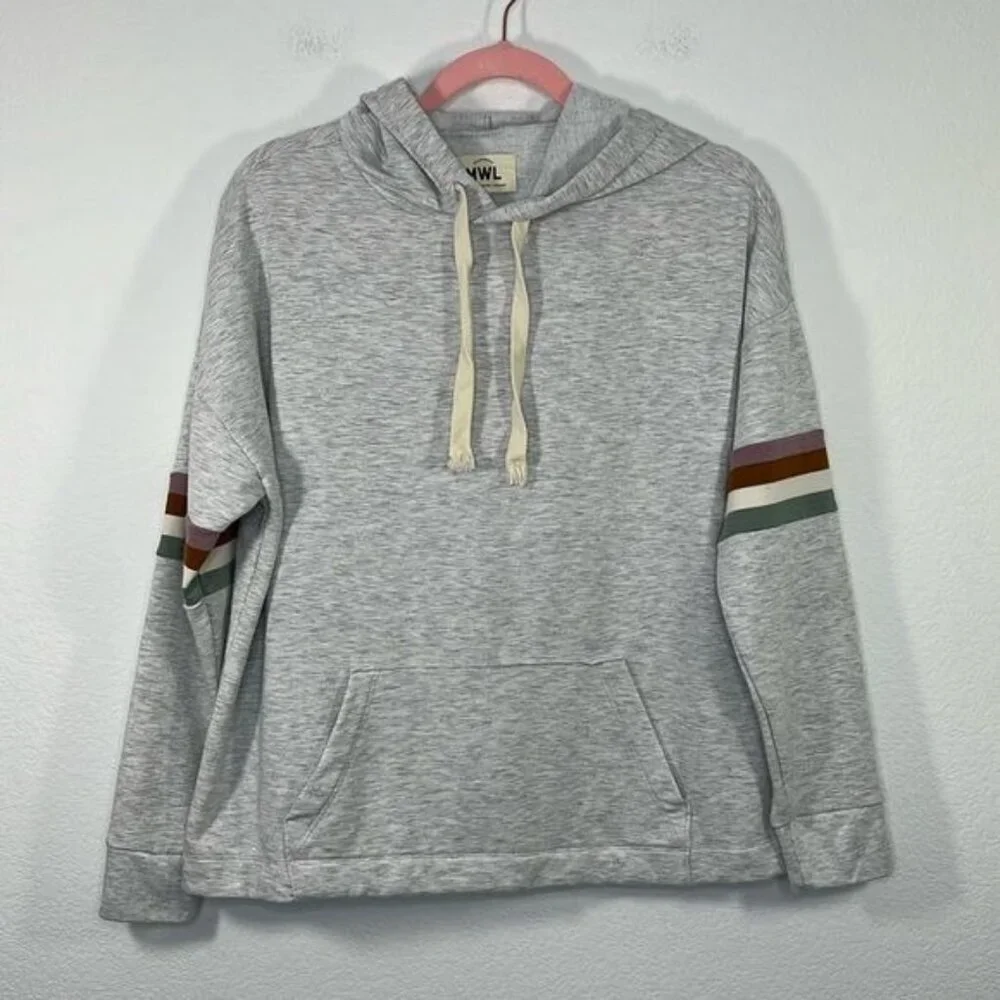 Madewell MWL Superbrushed Easygoing Hoodie Sweatshirt size small‎